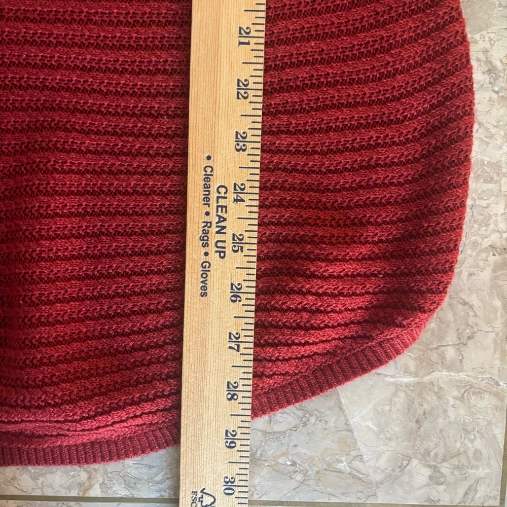 Soho NY&C Red Knit Tunic Sweater Size XL – 3/4 Sleeve Textured Soft Top - Picture 7 of 8